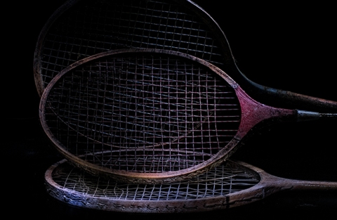 "Old Tennis or Badminton Rackets"